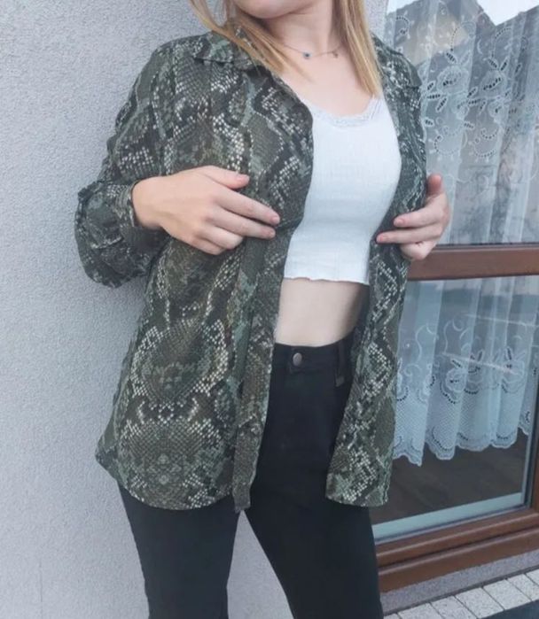 Koszula wzór węża oversize