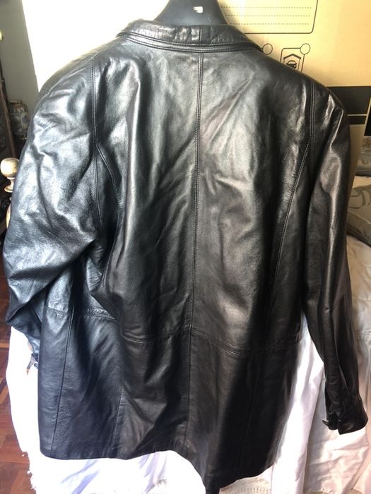 Casaco pele classico preto