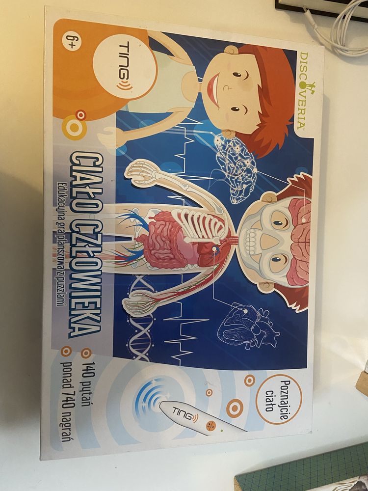 Gra do dlugopisu TING serii Discoveria -Ciało czlowieka.