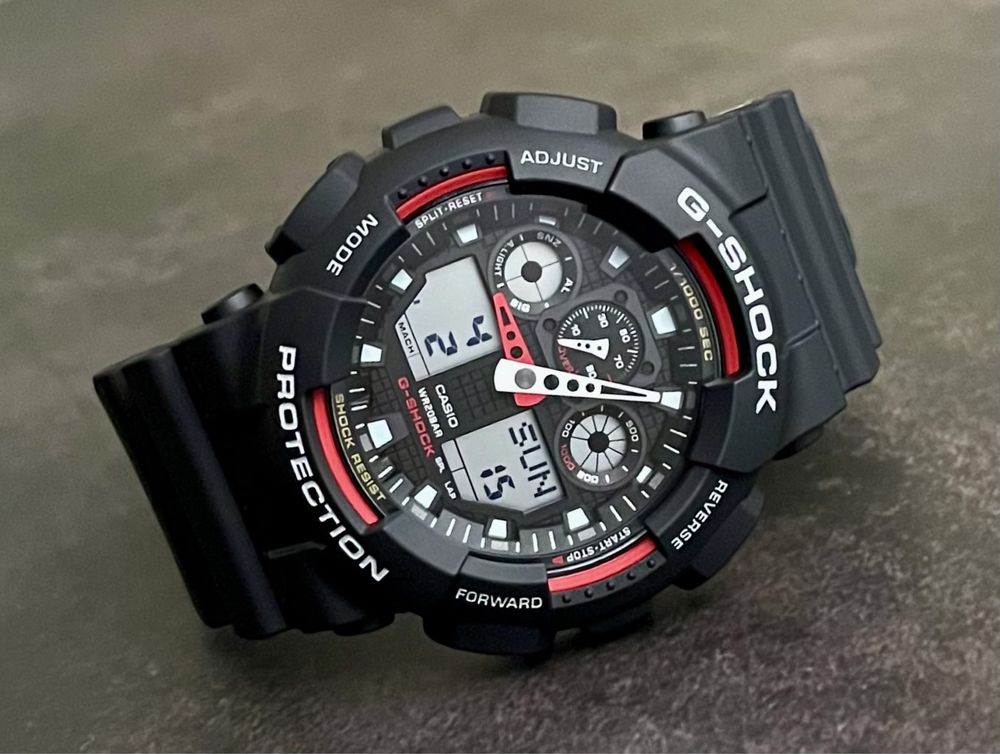 Годинник чоловічий Casio G-Shock GA-100-1A4 новий оригінал