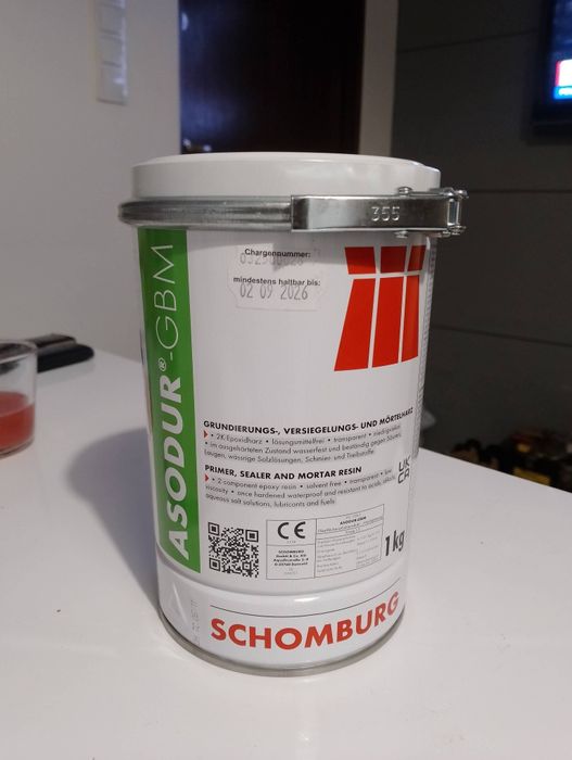 Najtaniej! Żywica epoksydowa Shomburg ASODUR GBM 1kg/90pln