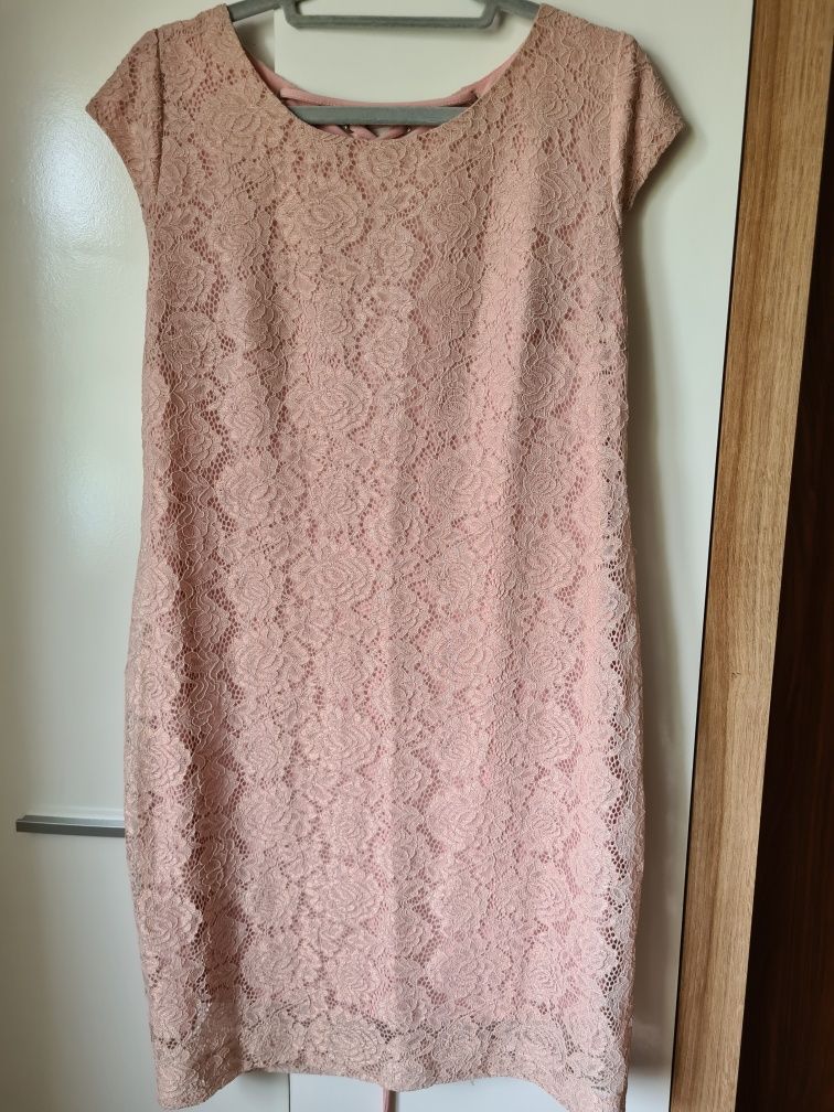 Sukienka xl puder roz