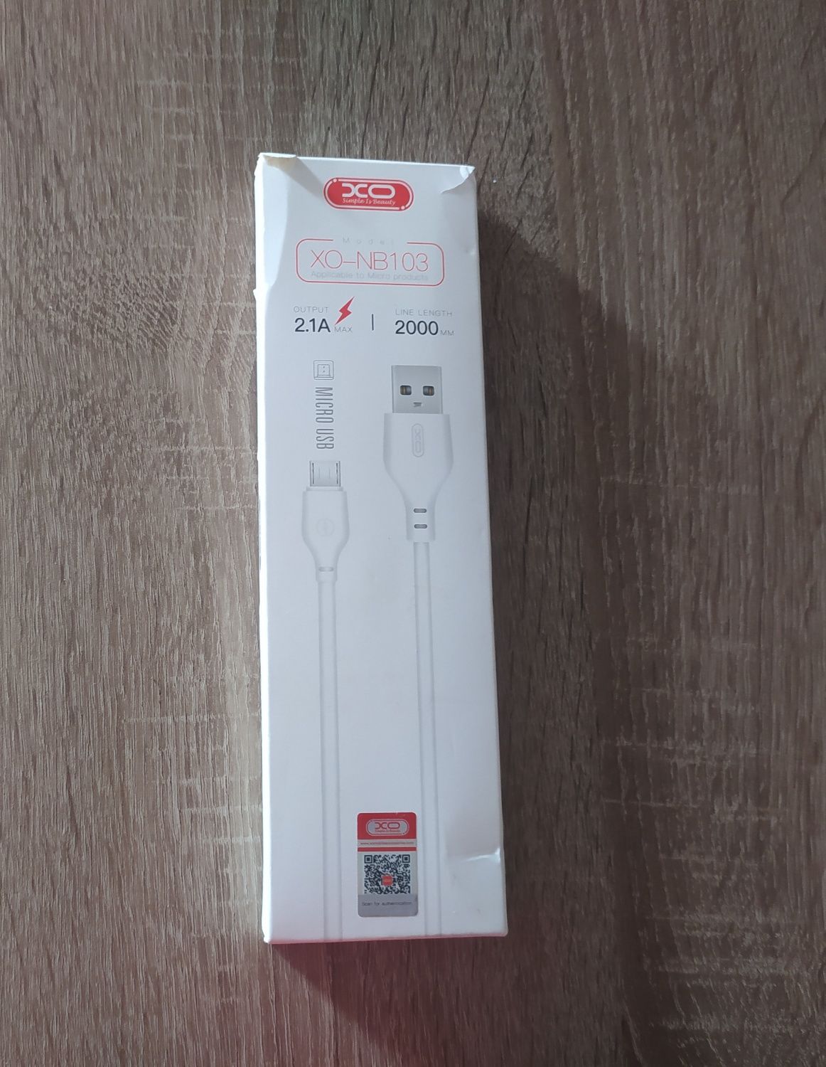 Kabel usb/micro usb 2.1A XO-NB103