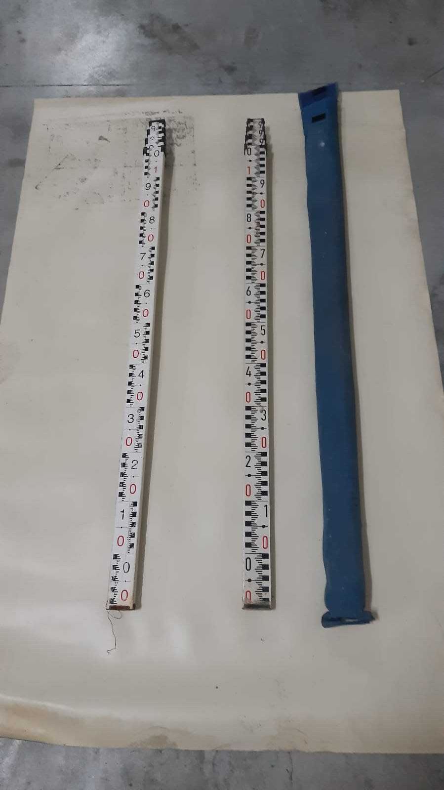 TOPOGRAFIA - 2 MIRAS 4M ALUMINIO - USADAS
