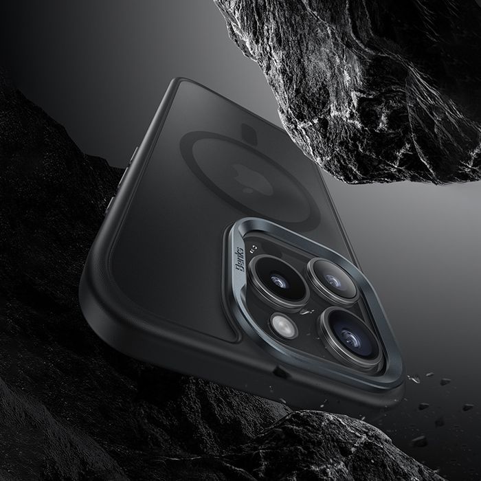 Benks Etui Magnetic Mist Metal Frame do Iphone 16 Pro tytan