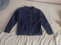 Granatowa bluza bomber MyBasic 134/140 bomberka