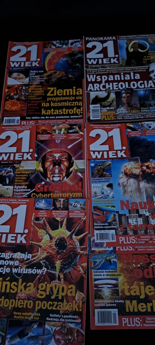 Duży zestaw gazet XXI wiek 21 wiek i inne