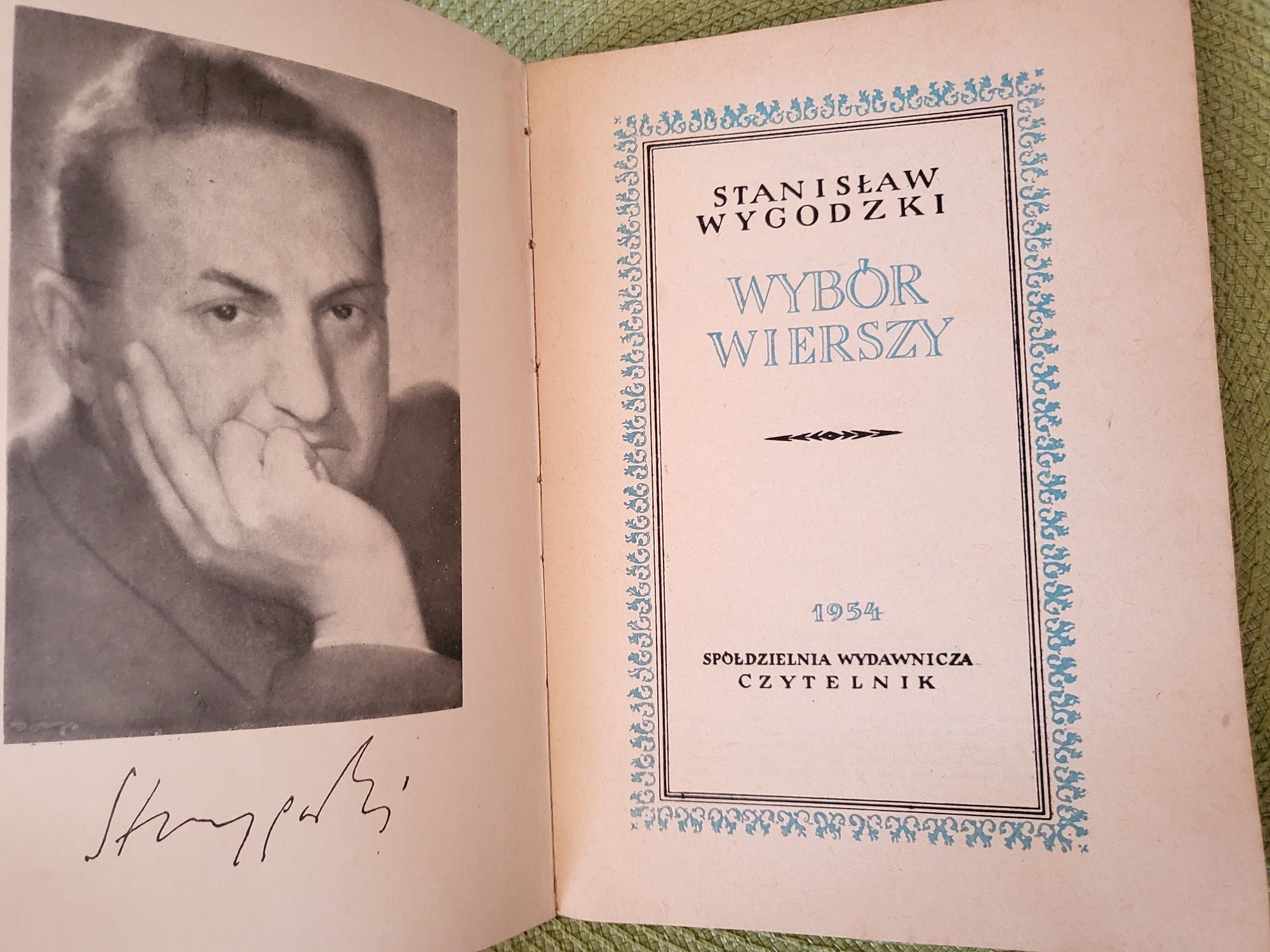 Stanisław Wygodzki, Wybór wierszy. Unikat
