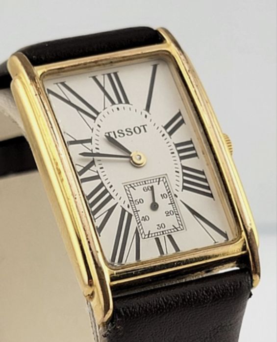 Zegarek Tissot A282K Retro Stylowy Złoty Szwajcarski Elegancki Antyk