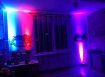 Reflektory Led Par 36x3W RGB + piloty Zestaw 8 sztuk