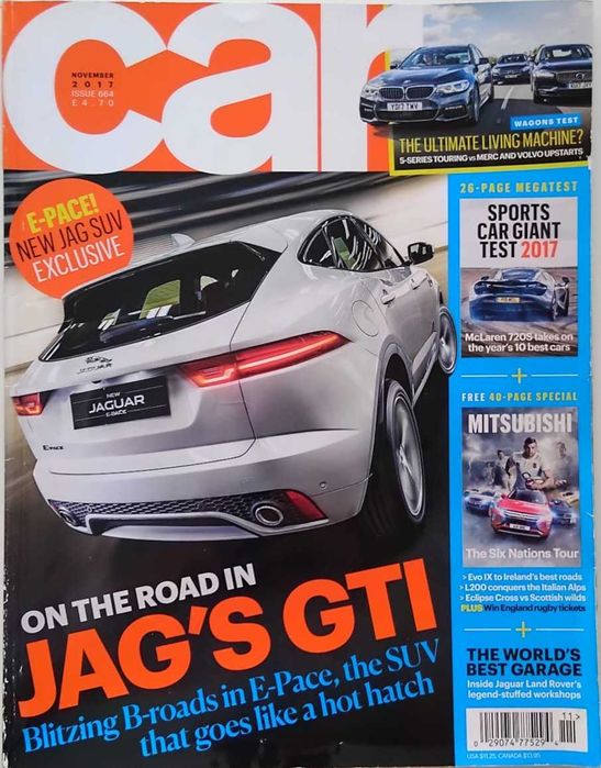 Revista estrangeira Car, November 2017, Issue 664