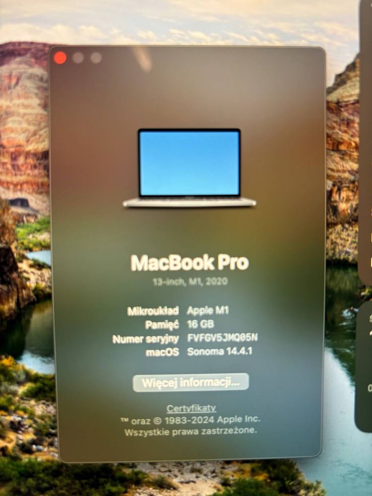 MacBook Pro 13” M1/16GB/256GB
