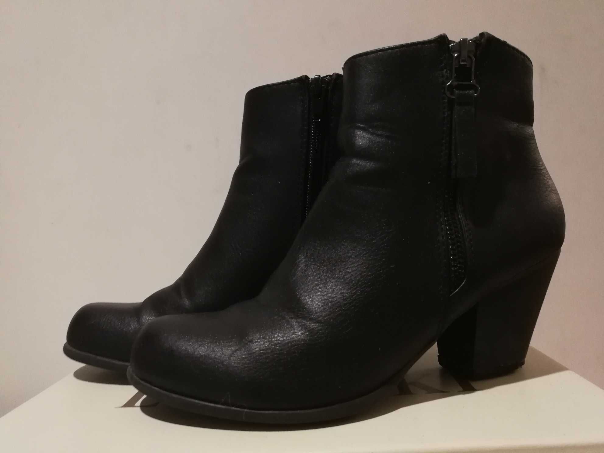 botki damskie czarne Graceland Deichmann 37