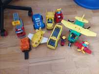 Pojazdy , samoloty LEGO Duplo +pudło klocków