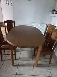 Duży stół+4 krzesła
