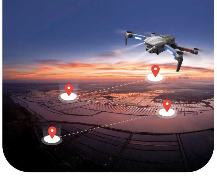 Dron F9 Pro 2 kamery GPS 3000m 30min lotu zawis powrót