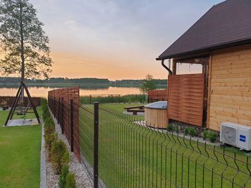 Domek 5B siedlisko nad jeziorem Skarlińskim, mazury, bania,wakacje