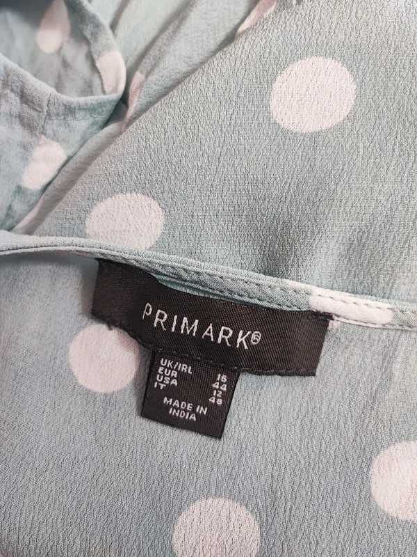 3069. Primark bluzka z baskinką w groszki 44 XXL