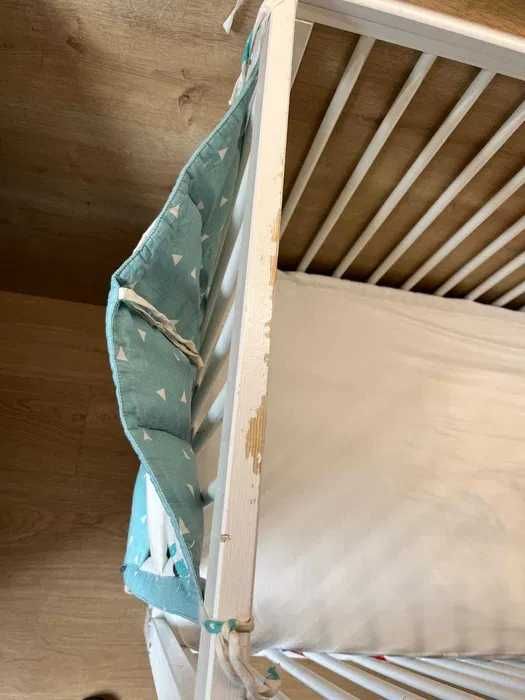 Łóżeczko dziecięce TIMI 120x60 cm z szufladą + materac GRATIS