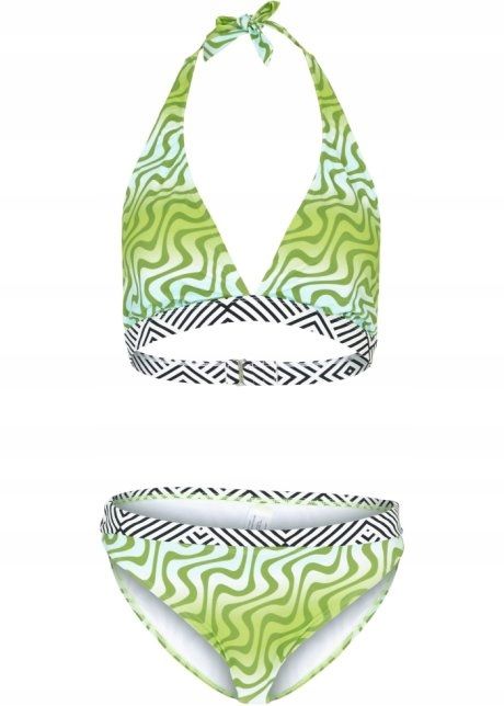B.P.C bikini we wzory odcienie zieleni r.42(80)