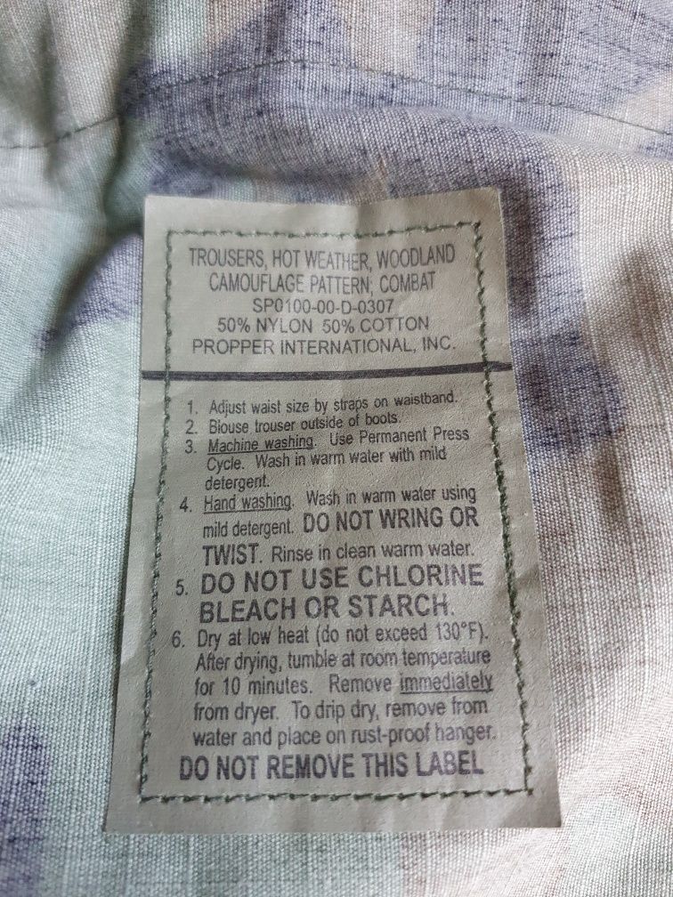 Spodnie  BDU US ARMY/woodland/Propper/nowe