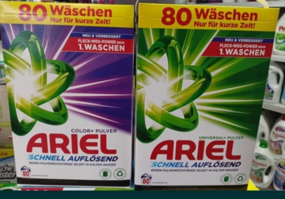 Żel ariel kolor uniwersalny i czarnh