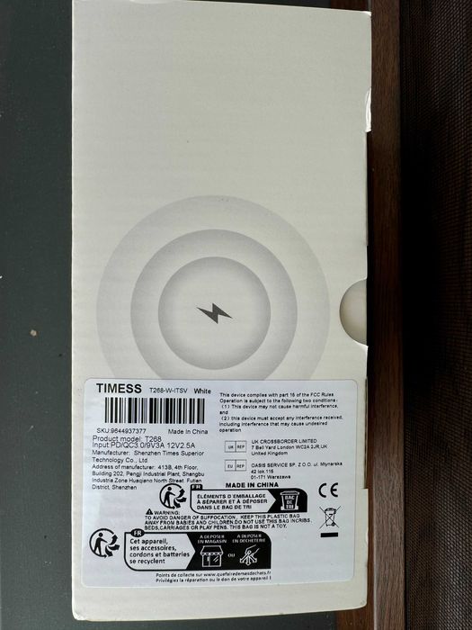 Ładowarka indukcyjna 3 w 1 15W Magnetic MagSafe white biała/biały