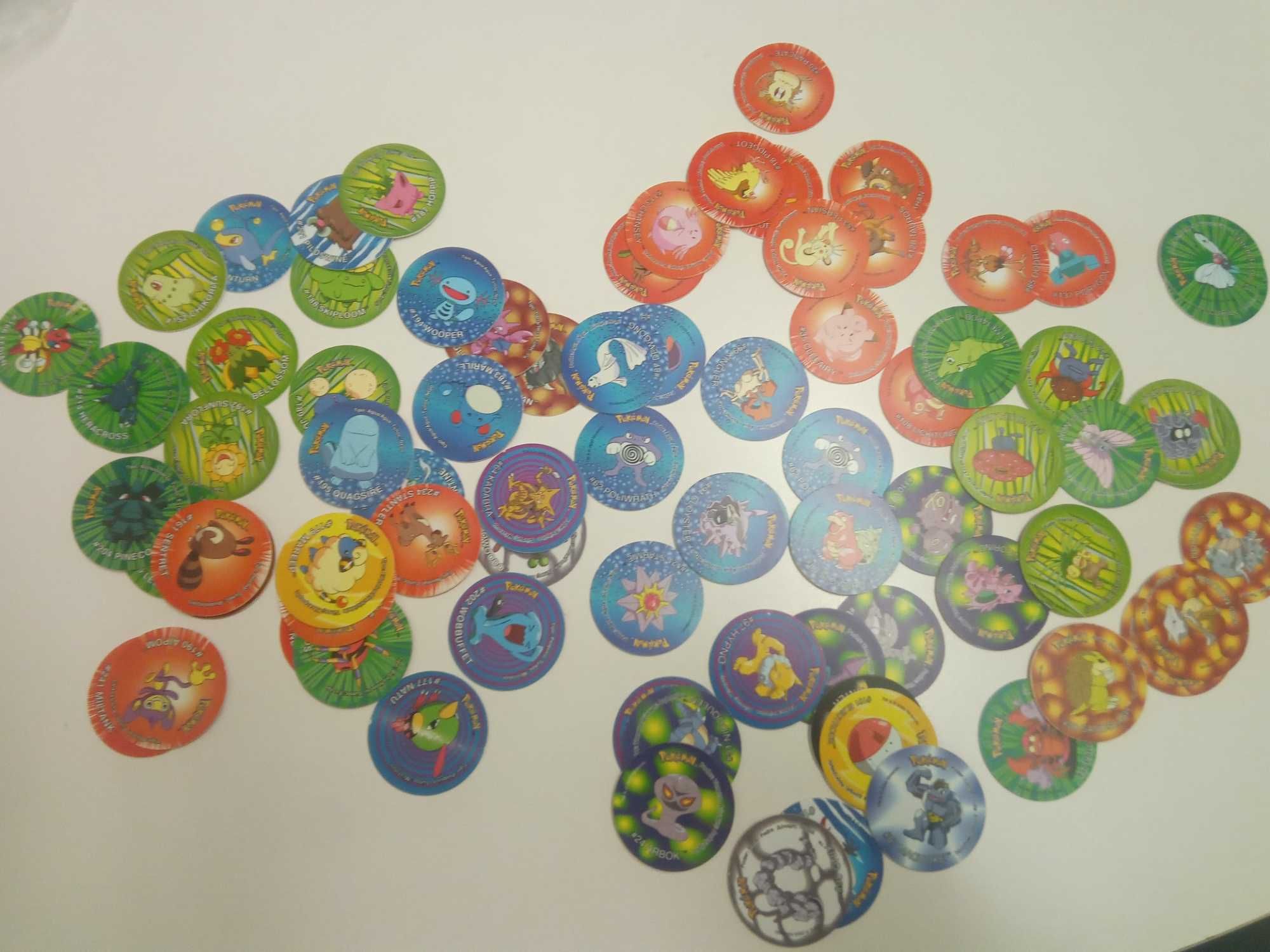 Lote  de 79 Tazos "Pokémon" (2 e 3)  - Ver descrição