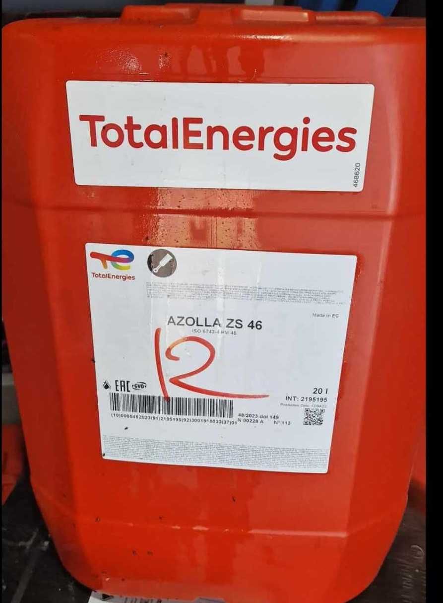 nowy olej hydrauliczny Total Energies azolla ZS 46 zaplombowany