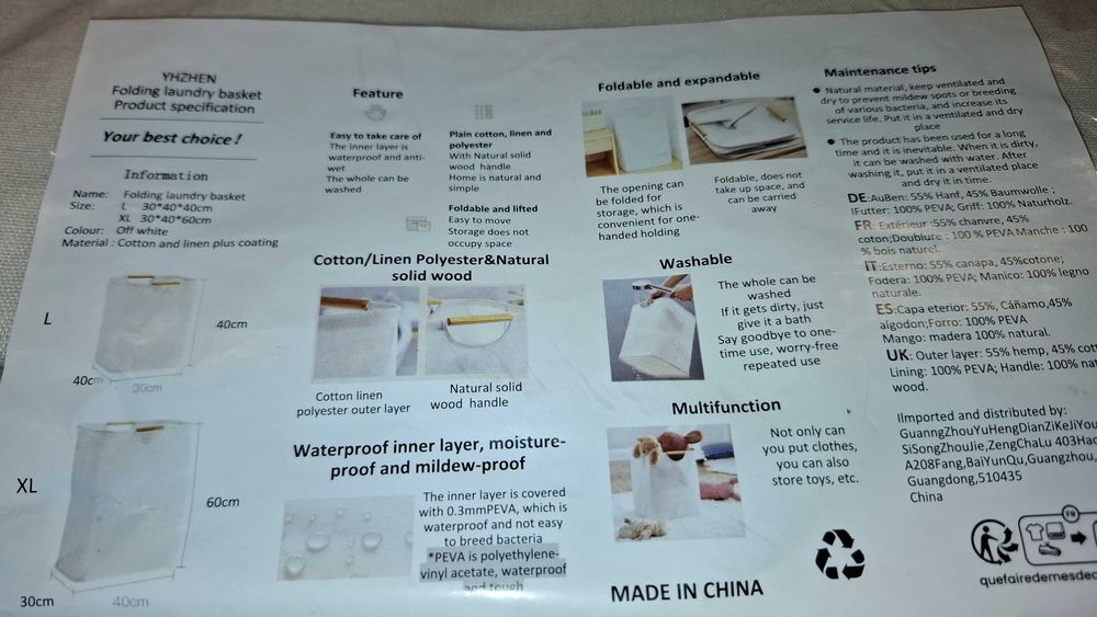 Super Kosz na Bieliznę - Kosz na Pranie