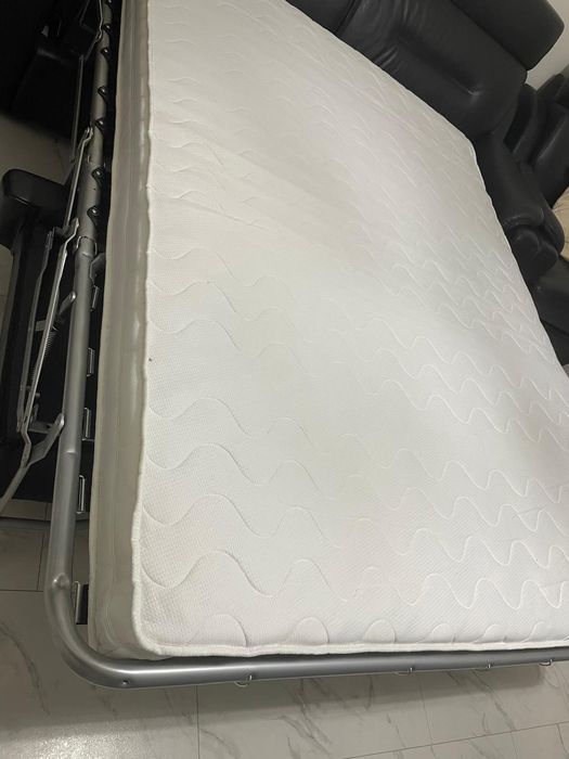 Komplet sofa kanapa fotel fotele kler skóra