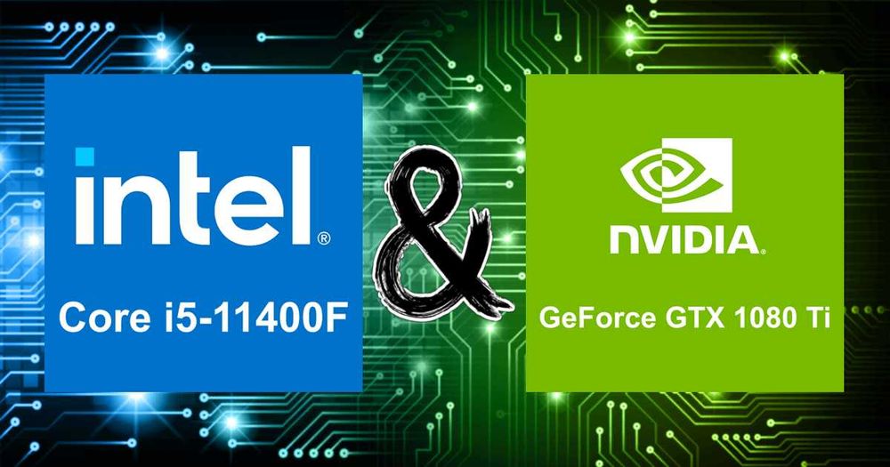 компьютер на 11400f з картой и без игровий