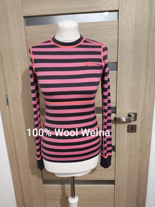 Kari Traa S, Koszulka bluzka wełniana termiczna, Wool Wełna