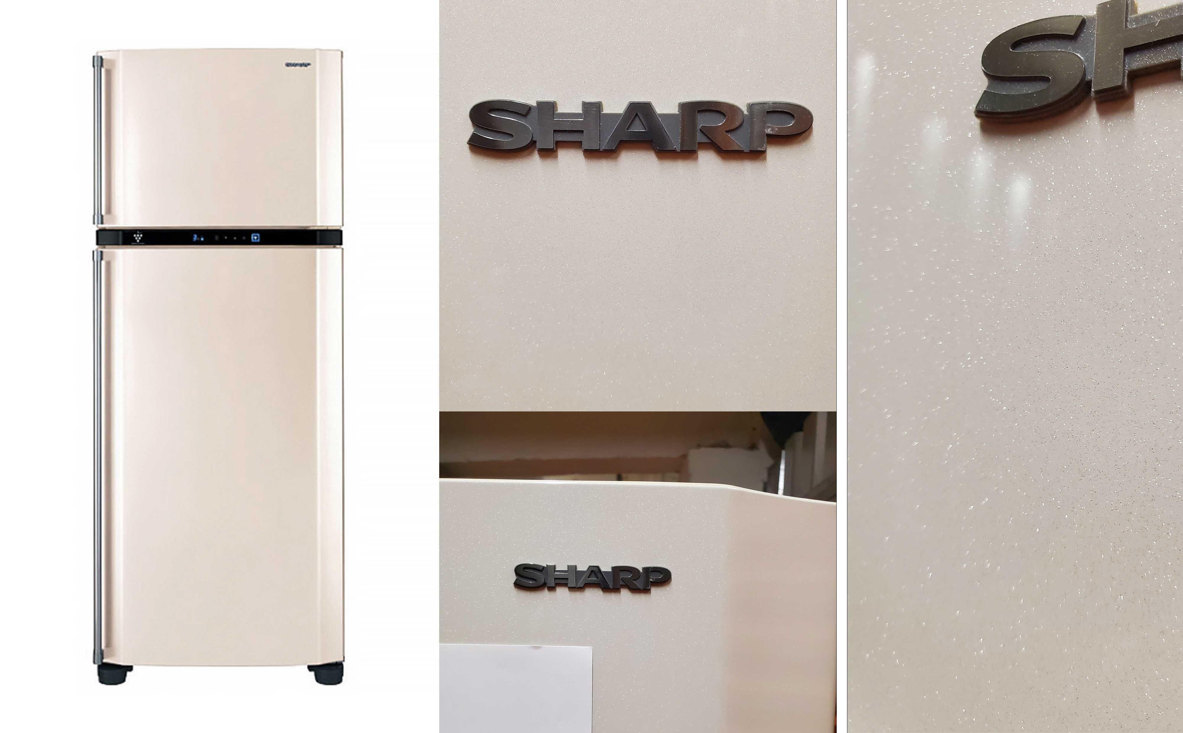 Стильний Двокамерний холодильник Sharp SJ-PT590R-B / бежевий металік