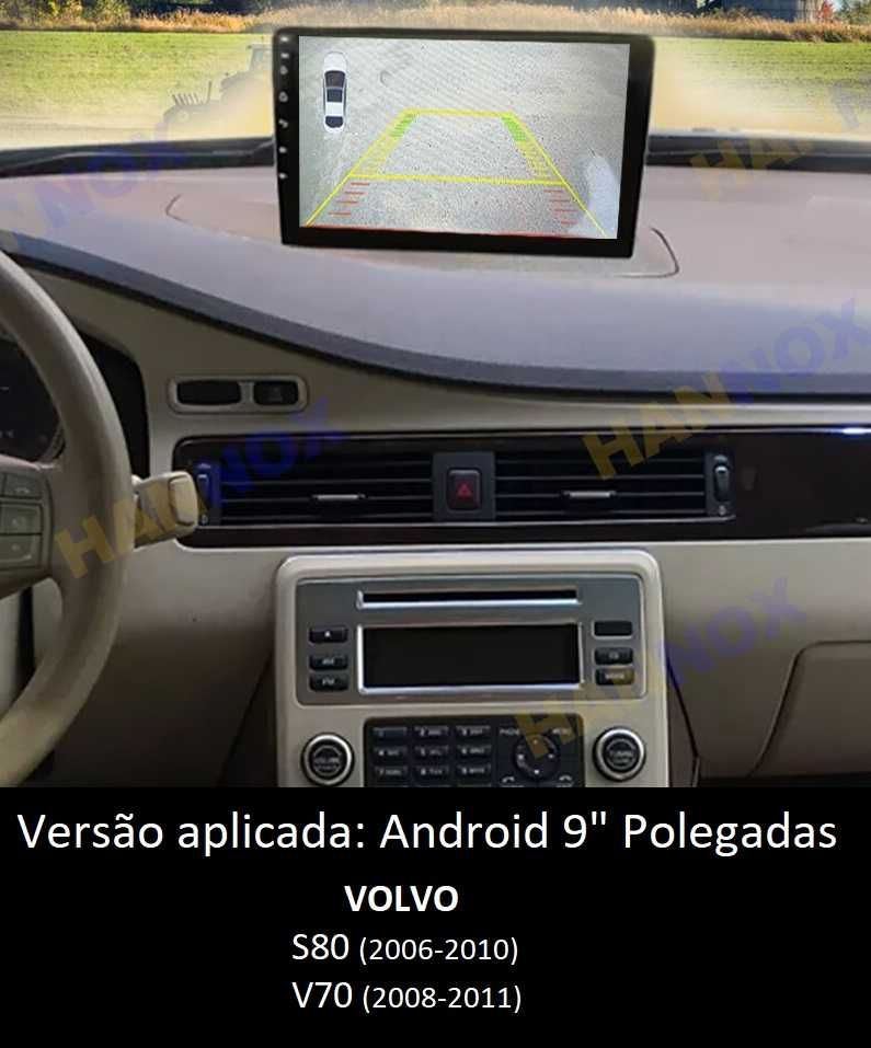 (NOVO) Rádio 2DIN 9" [4+32GB] • VOLVO S80 (1999 a 2011) • Android V70