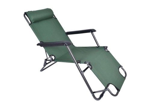 LEŻAK PLAŻOWY Ogrodowy granatowy, zielony (AP) nowy