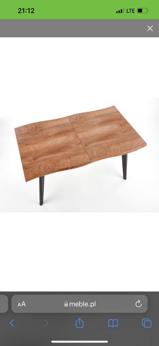 Stół w stylu loft 150(210)x90