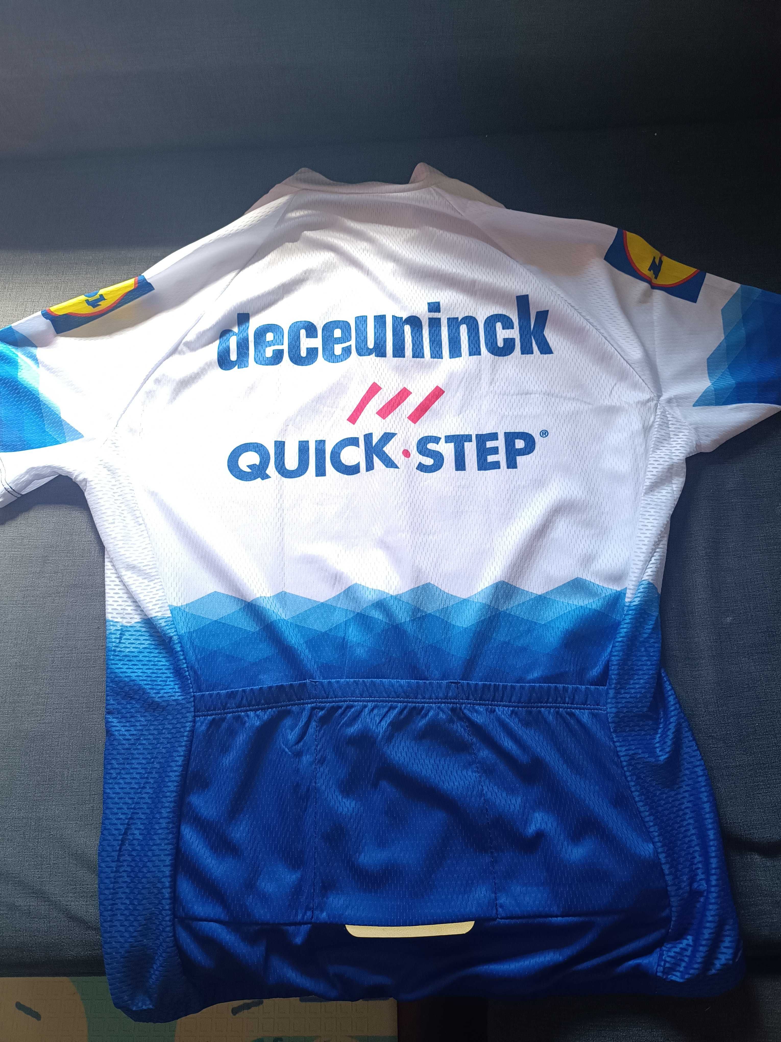 Camisola de
ciclismo Quick-Step - Azul e Branco,
