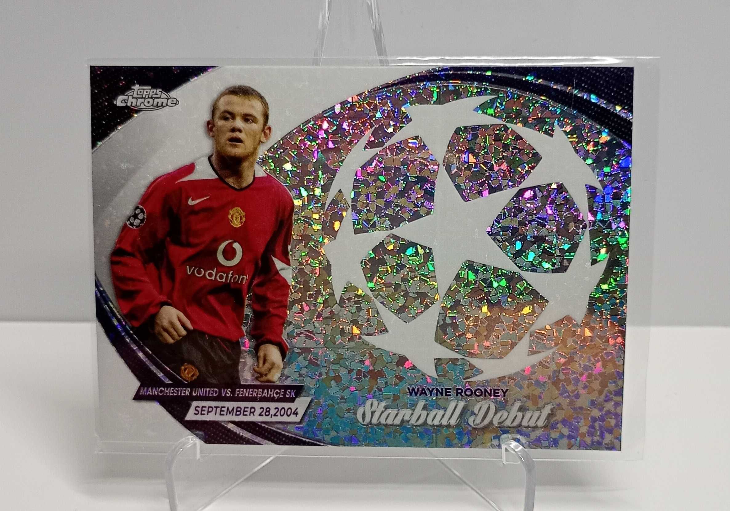 Wayne Rooney Manchester United Starball Debut Topps Chrome 2023/2024