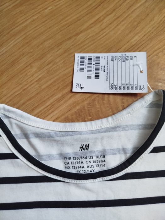 Bluzka na długi rękaw H&M nowa