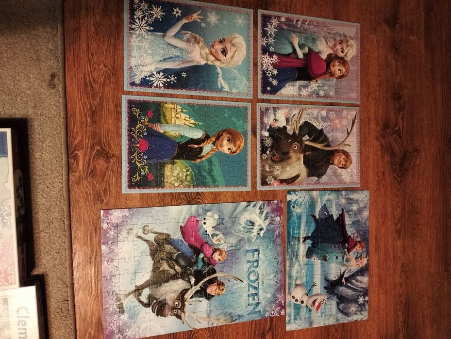 Puzzle kraina lodu 6 układanek