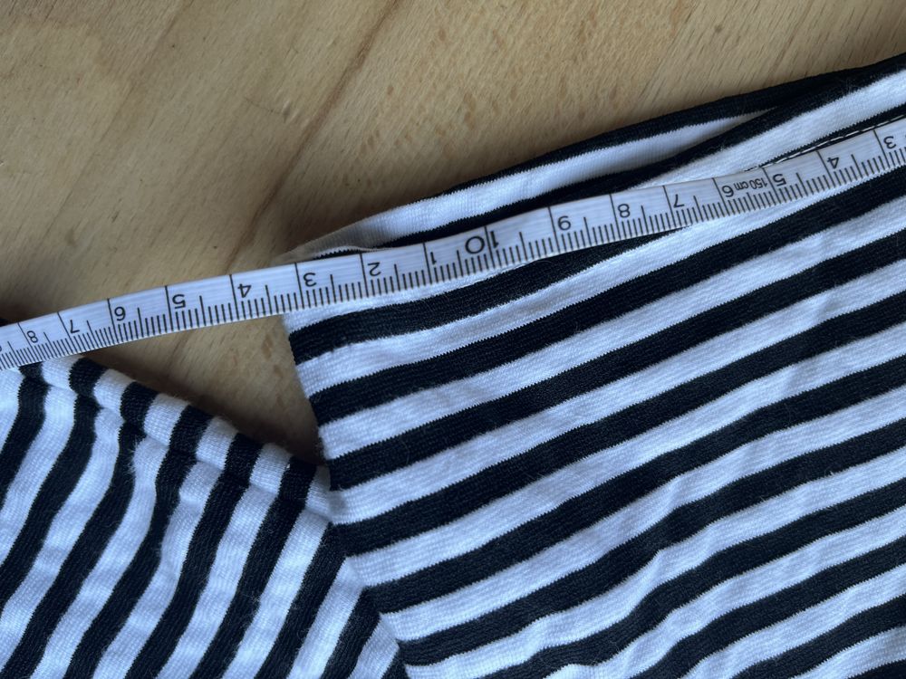 Koszulka w paski retro lata 90. crop top L