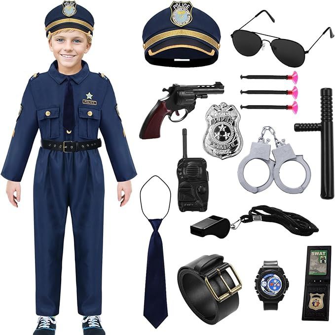 Karnawałowy Kostium Policjanta Dla Dzieci Roz. XL