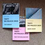 Testy do Policji 2025 komplet 3 książek - nowe