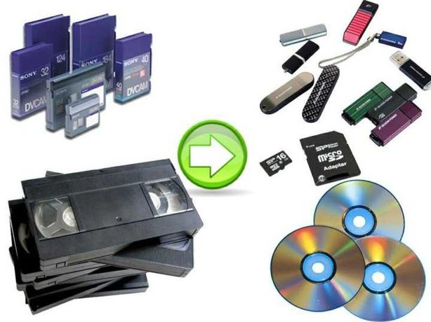 Оцифровка-видеокассет-сканирование слайдов-фотопленки