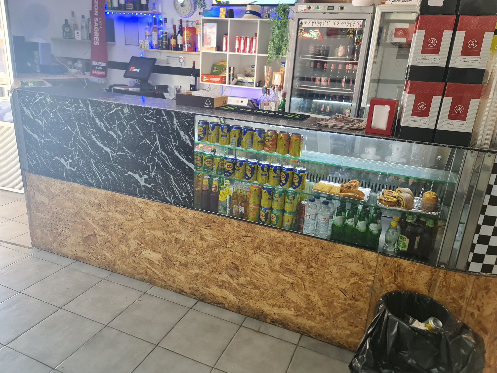 Balcão para restauração