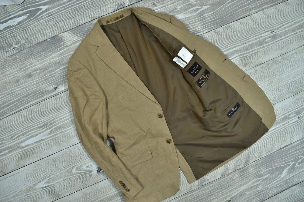 Marks Spencer Woven By The Sun Lniana Marynarka 48