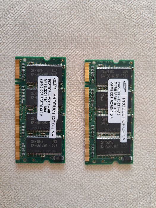 Conjuntos de Memoria portátil DDR 256MB 333 MHz - Várias