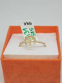 Złoty pierścionek drzewka szczęścia złoto 585 r16