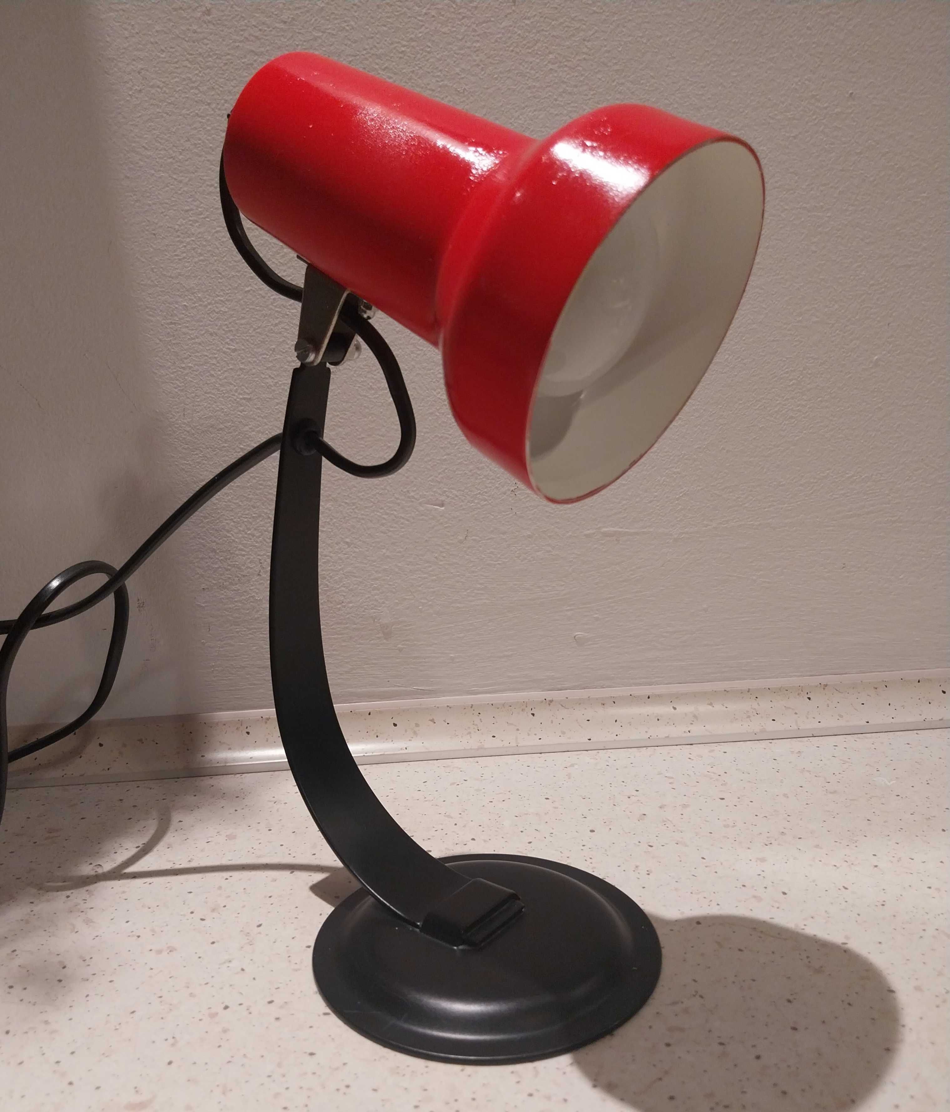Lampka na biurko red vintage 70s dunska